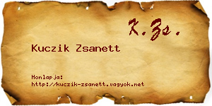 Kuczik Zsanett névjegykártya